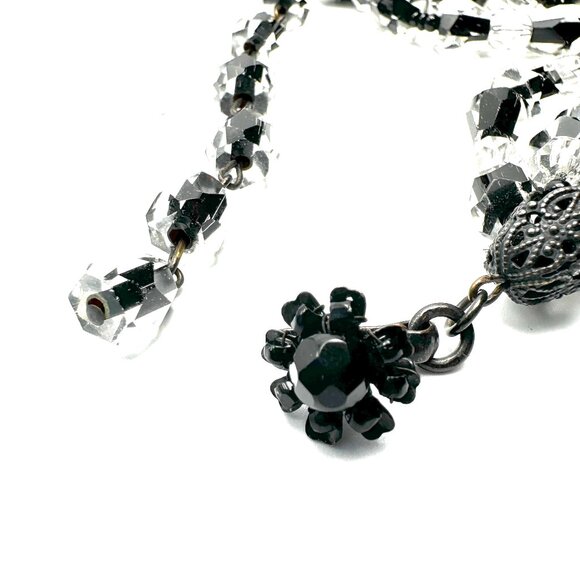 1950s Miriam Haskell Five-Strand Crystal Necklace — Signed, Museum Quality — EUC - Picture 8 of 10